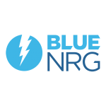 logo for blue nrg. energy provider for electricity brokers