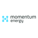 logo for momentum energy. energy provider for electricity brokers